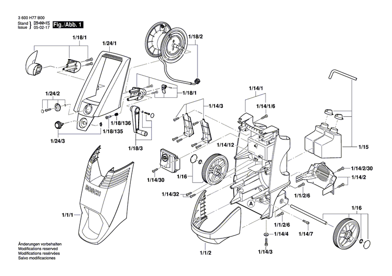 New Genuine Bosch F016F03581 Container