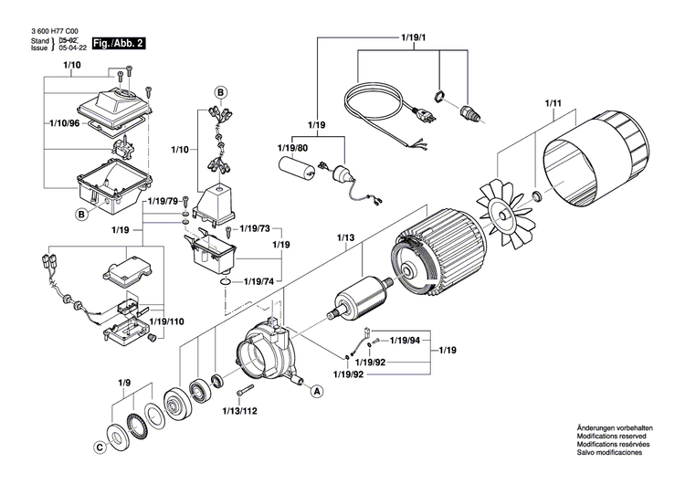 New Genuine Bosch F016F03584 Control Head