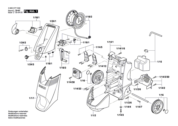 New Genuine Bosch F016F03584 Control Head