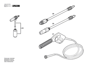 New Genuine Bosch F016F03852 Power supply cord