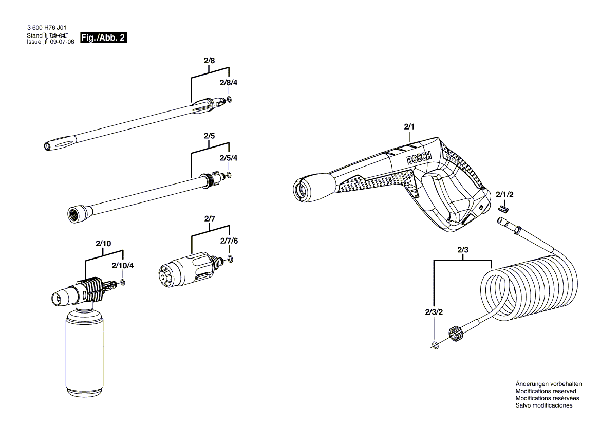 New Genuine Bosch F016F03857 Connection Cable