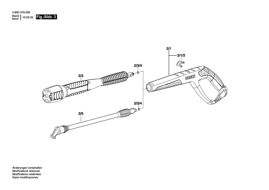New Genuine Bosch F016F03966 Manifold Pipe Set
