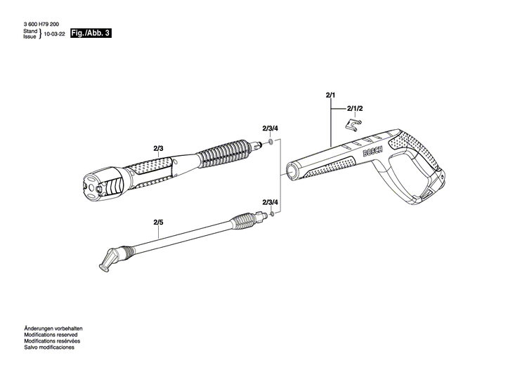 New Genuine Bosch F016F03966 Manifold Pipe Set