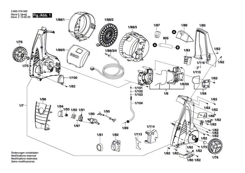 New Genuine Bosch F016F03977 Motor