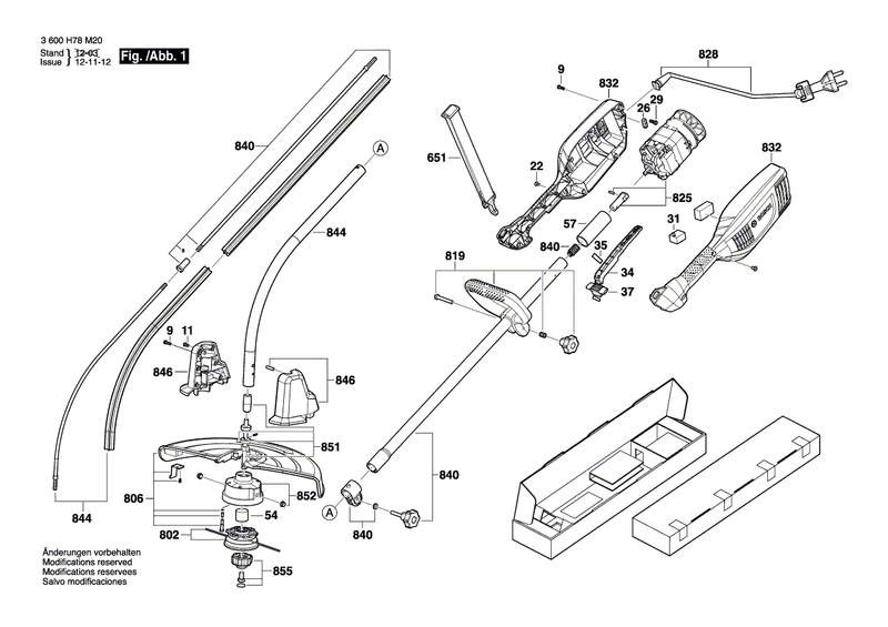 New Genuine Bosch F016F04242 Power supply cord