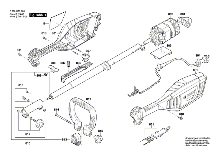 New Genuine Bosch F016F04260 Motor Housing