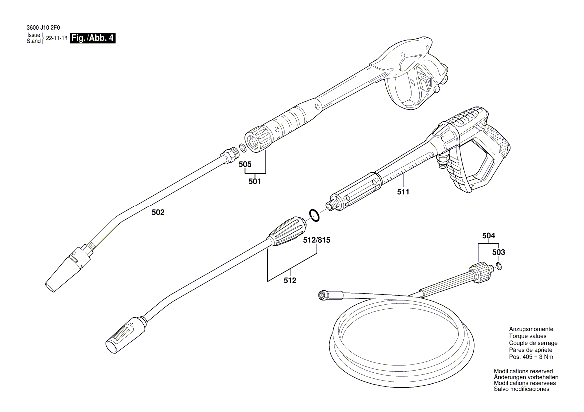 New Genuine Bosch F016F04336 Motor