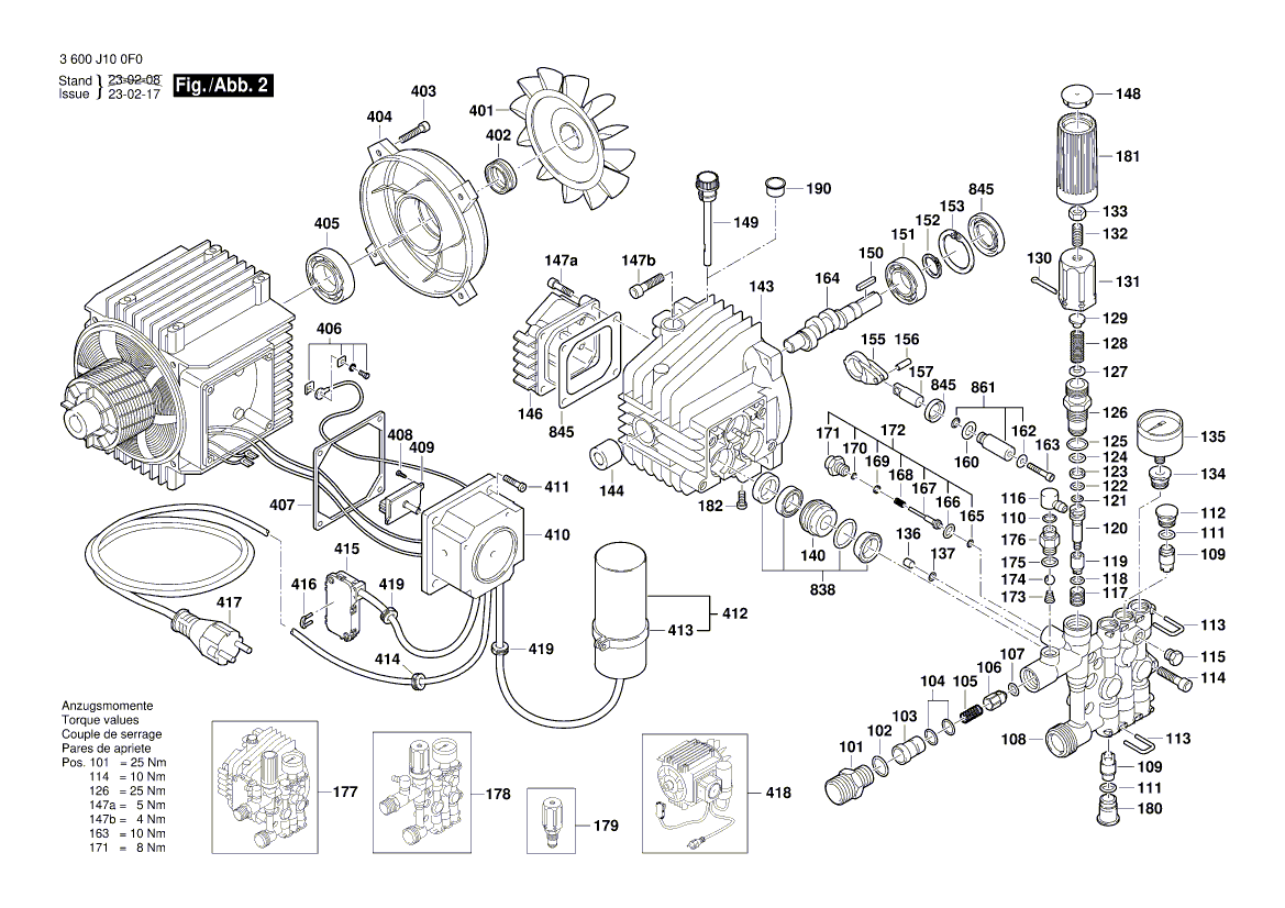 New Genuine Bosch F016F04356 Washer