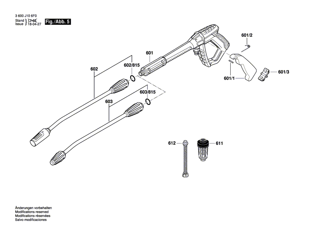 New Genuine Bosch F016F04381 Adapter