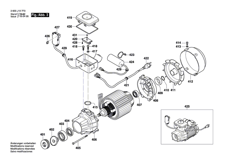 New Genuine Bosch F016F04382 Adapter