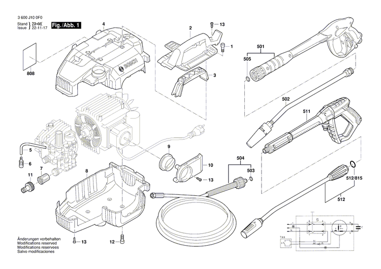 New Genuine Bosch F016F04430 Motor