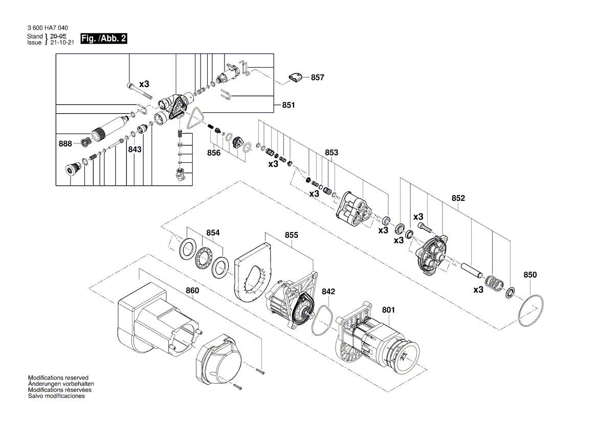 New Genuine Bosch F016F04435 Power supply cord
