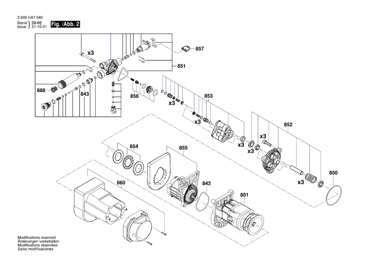 New Genuine Bosch F016F04435 Power supply cord