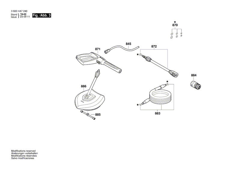 New Genuine Bosch F016F04438 Hose