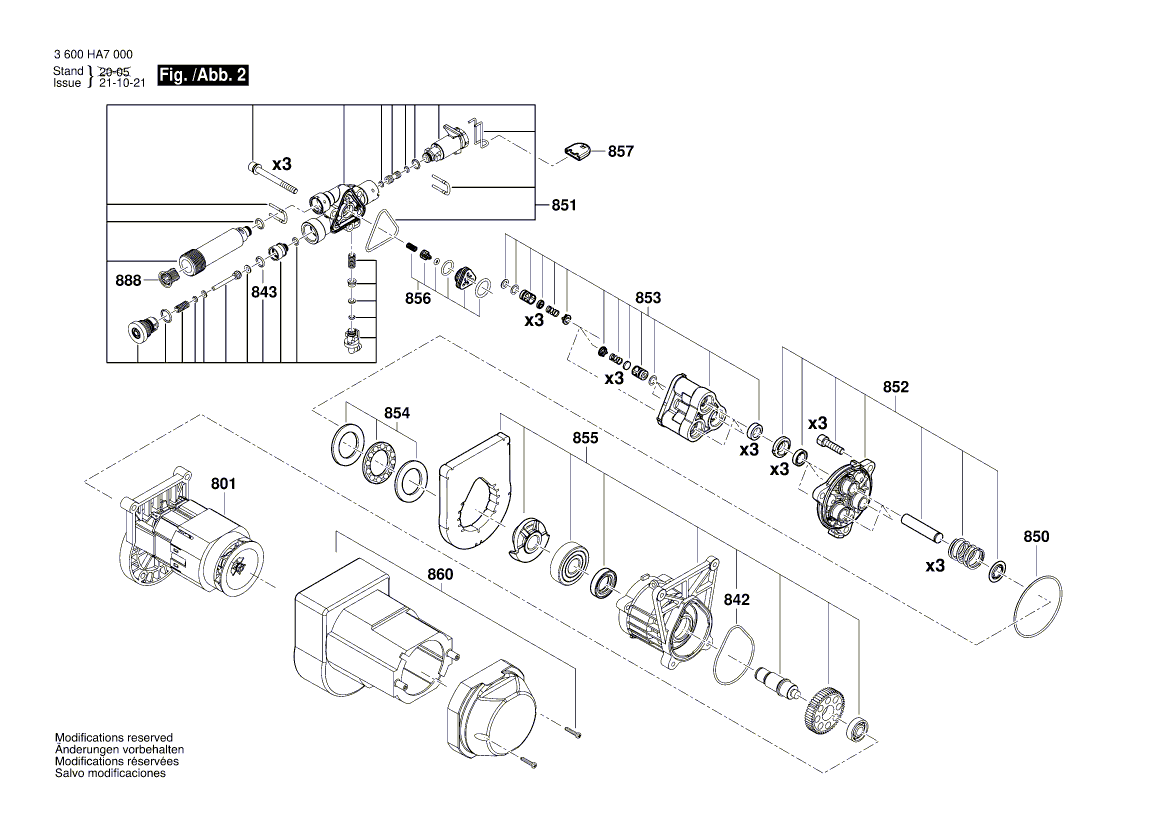 New Genuine Bosch F016F04442 Pump head