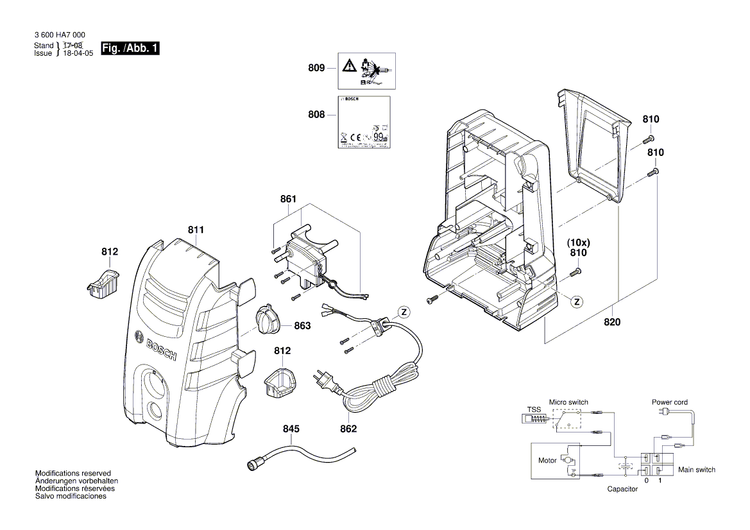 New Genuine Bosch F016F04442 Pump head