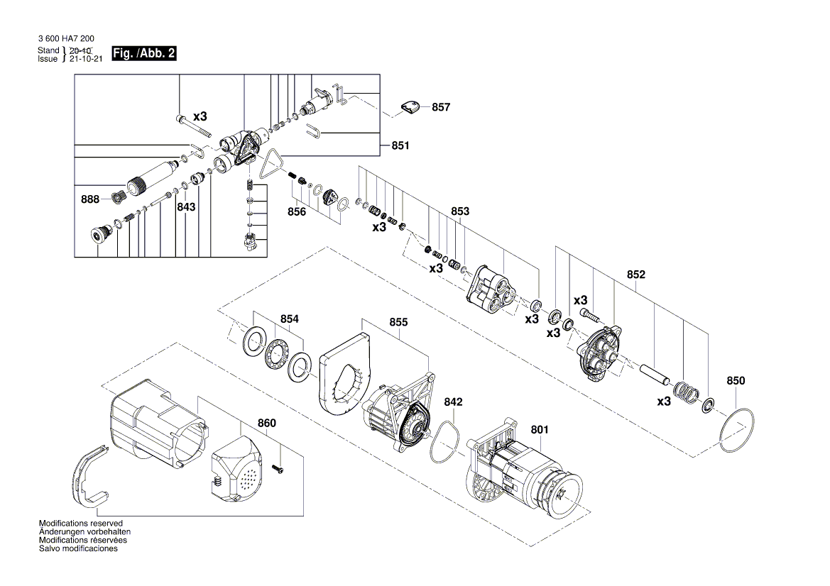 New Genuine Bosch F016F04444 Pump head