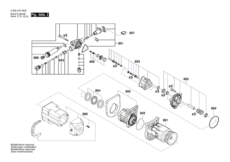 New Genuine Bosch F016F04447 Gear Box