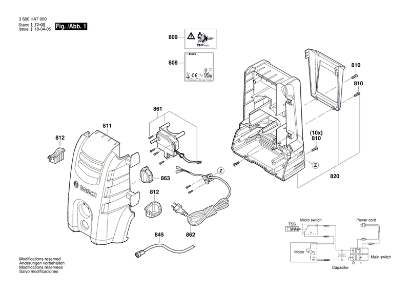 New Genuine Bosch F016F04448 front cover