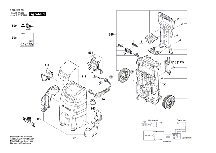New Genuine Bosch F016F04452 front cover