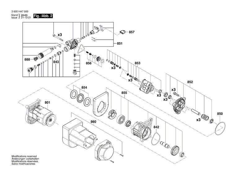 New Genuine Bosch F016F04455 Motor