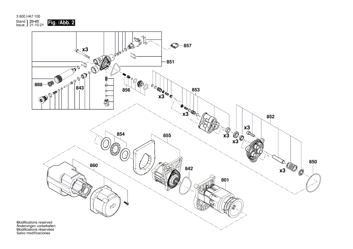 New Genuine Bosch F016F04456 Motor
