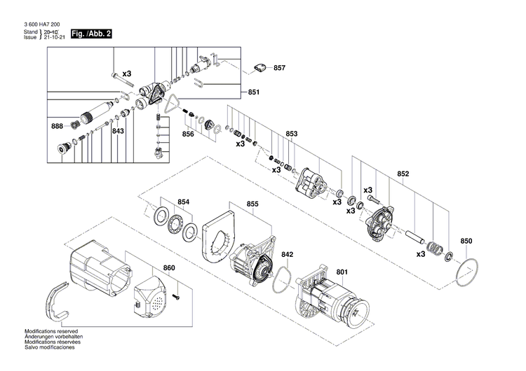 New Genuine Bosch F016F04457 Motor