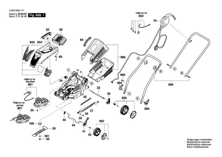 New Genuine Bosch F016F04516 Switch Assembly