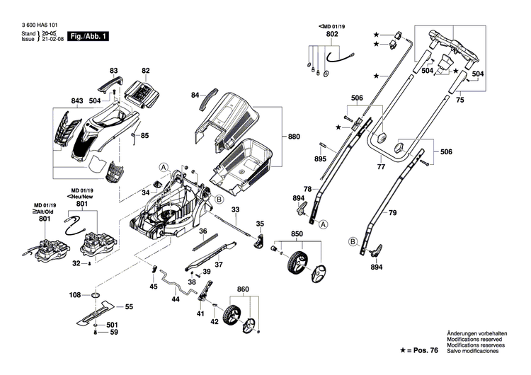 New Genuine Bosch F016F04521 wiring unit