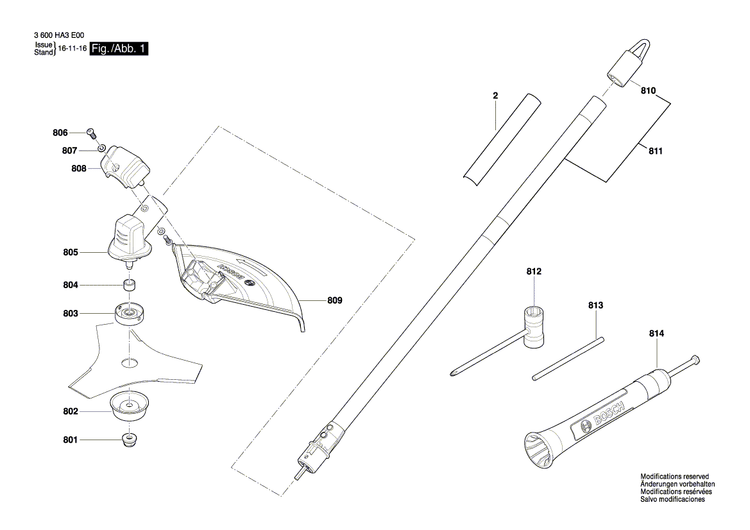 New Genuine Bosch F016F04538 Metal Tube