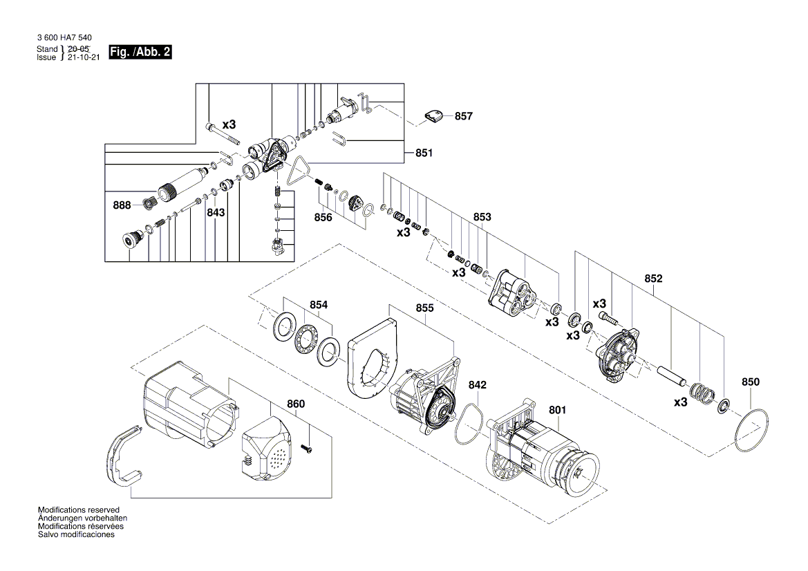 New Genuine Bosch F016F04574 Motor