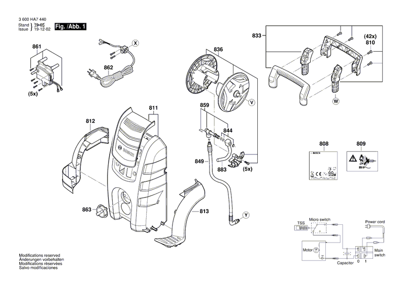 New Genuine Bosch F016F04617 front cover