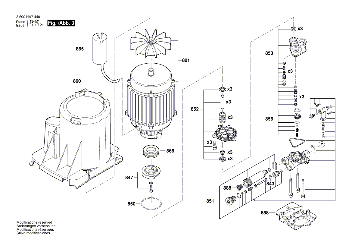 New Genuine Bosch F016F04627 Pump Mounting
