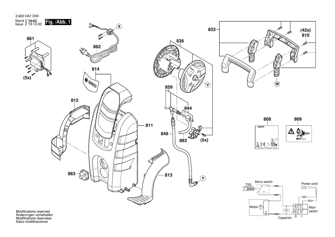 New Genuine Bosch F016F04642 Piston Guide