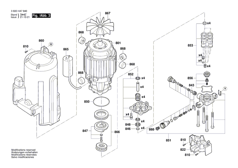 New Genuine Bosch F016F04651 Connector
