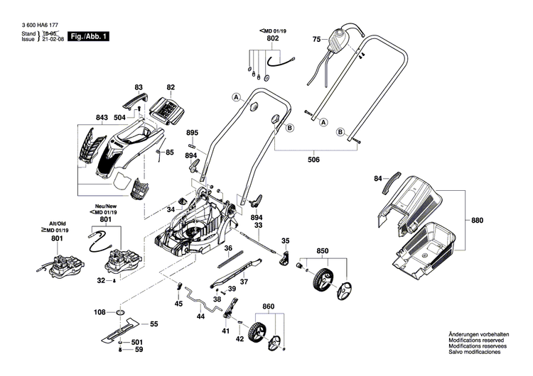 New Genuine Bosch F016F04719 Clamping Lever