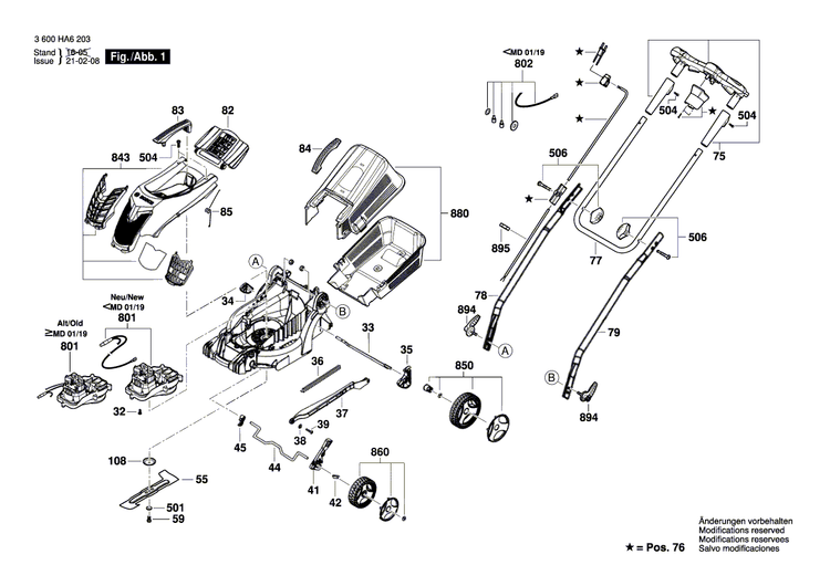 New Genuine Bosch F016F04729 Motor Hood