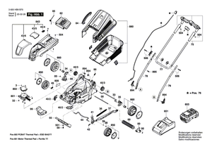 New Genuine Bosch F016F04735 bottom handle