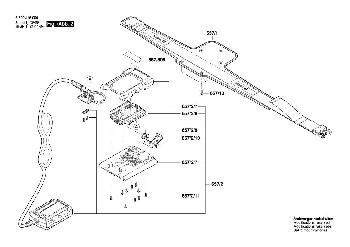New Genuine Bosch F016F04774 Motor Housing