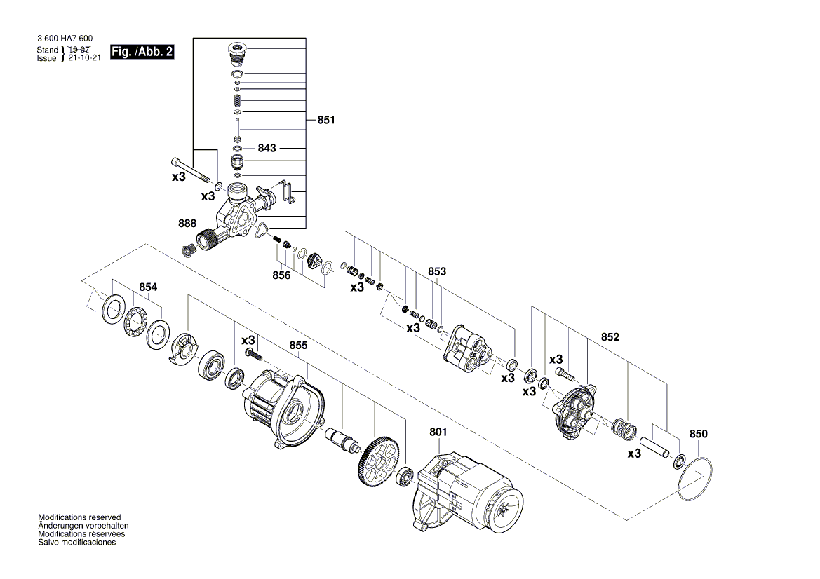 New Genuine Bosch F016F04804 Motor