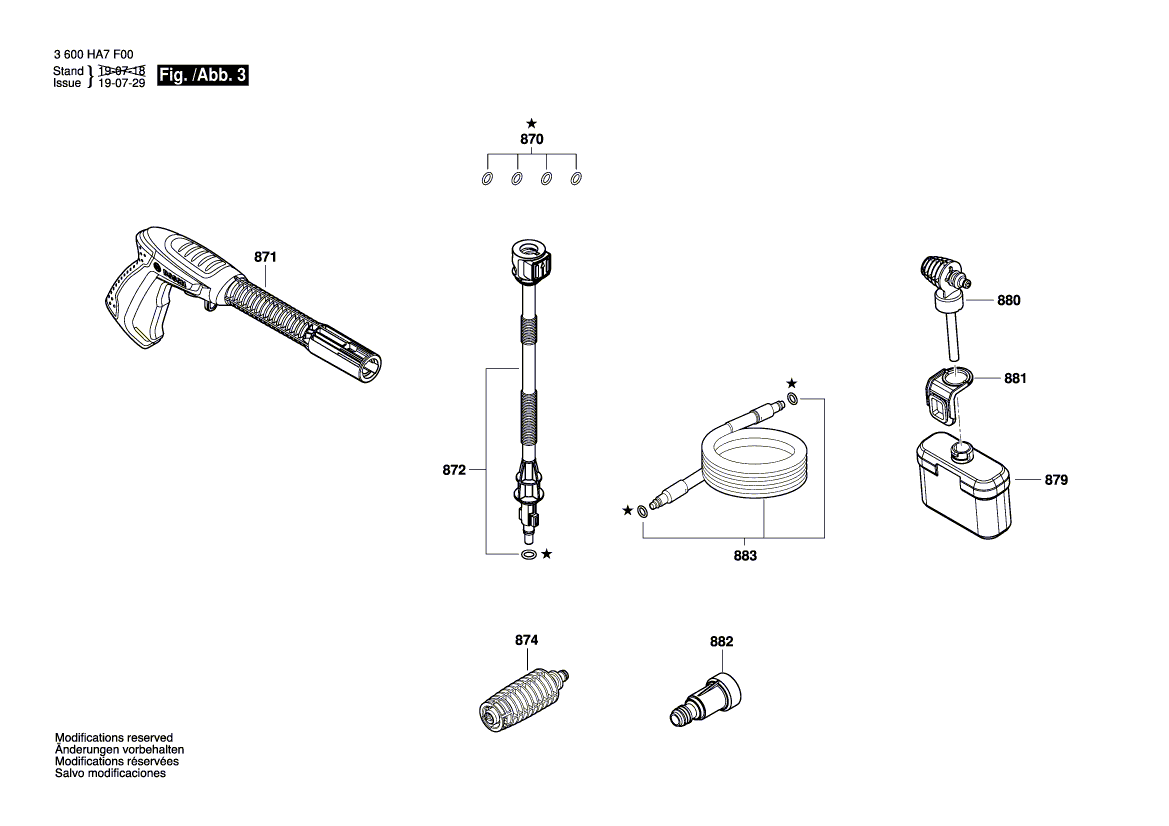 New Genuine Bosch F016F04805 Switch Actuator