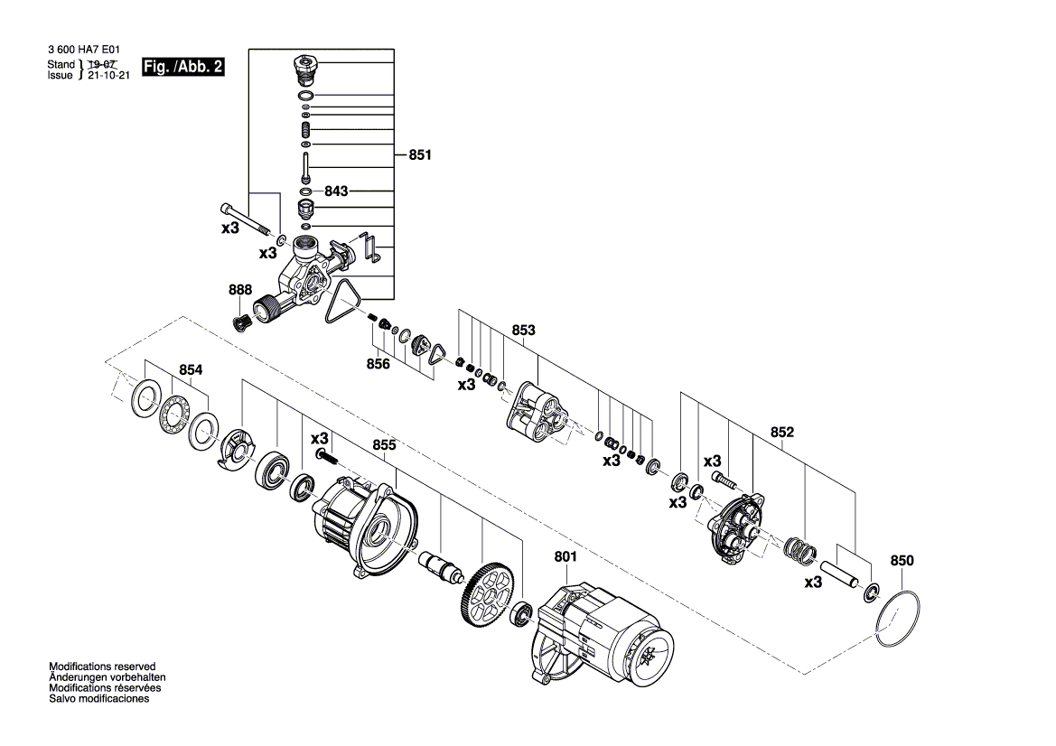 New Genuine Bosch F016F04809 Non-Return Valve