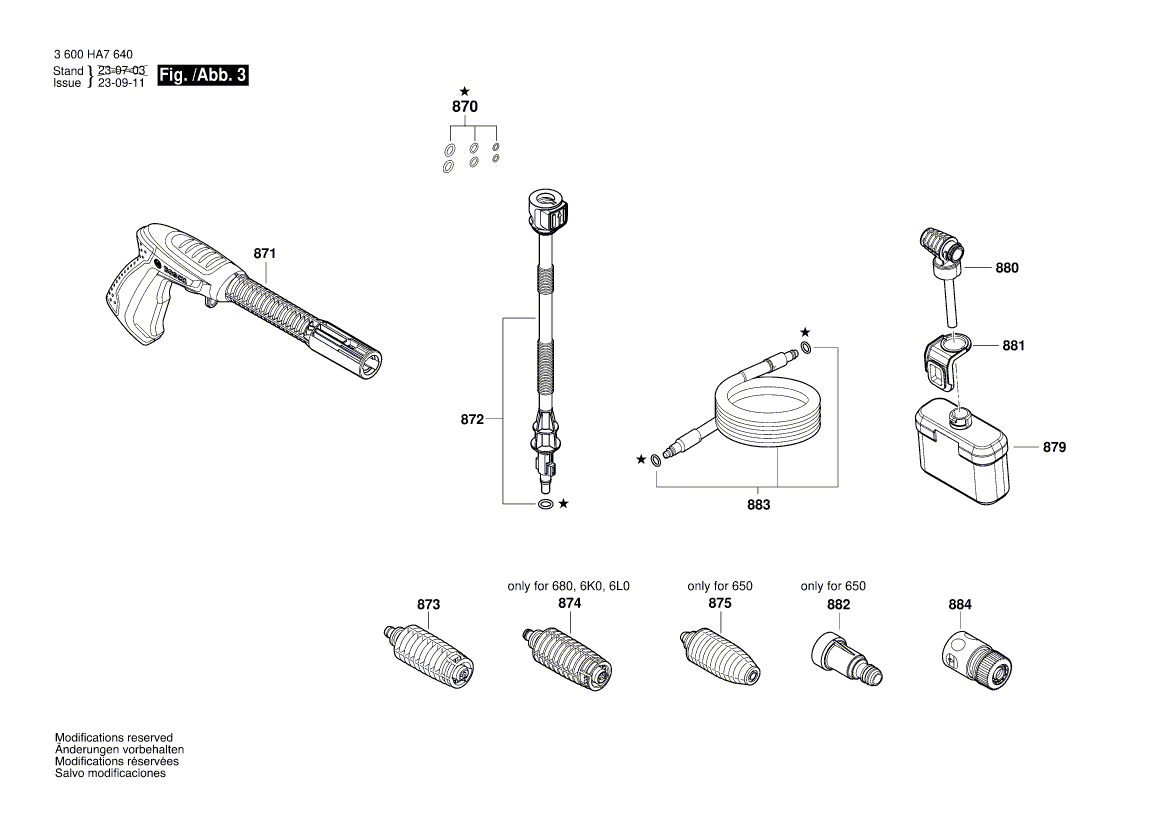 New Genuine Bosch F016F04811 Warning Label