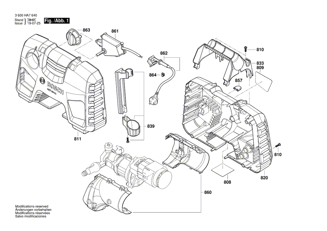 New Genuine Bosch F016F04811 Warning Label