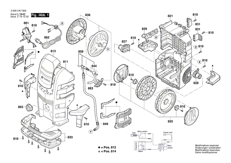 New Genuine Bosch F016F04946 Motor cover