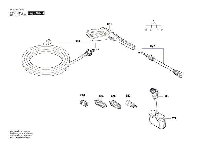 New Genuine Bosch F016F04975 Motor