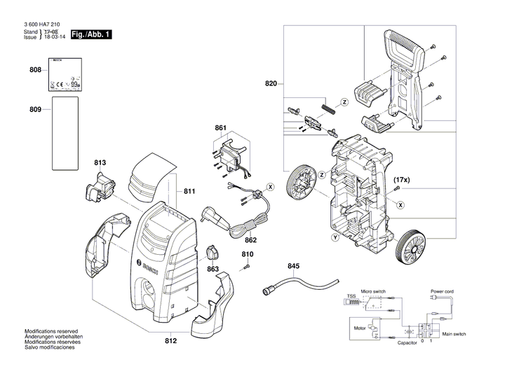 New Genuine Bosch F016F04976 Nameplate