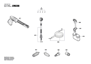 New Genuine Bosch F016F05029 High pressure foam nozzle