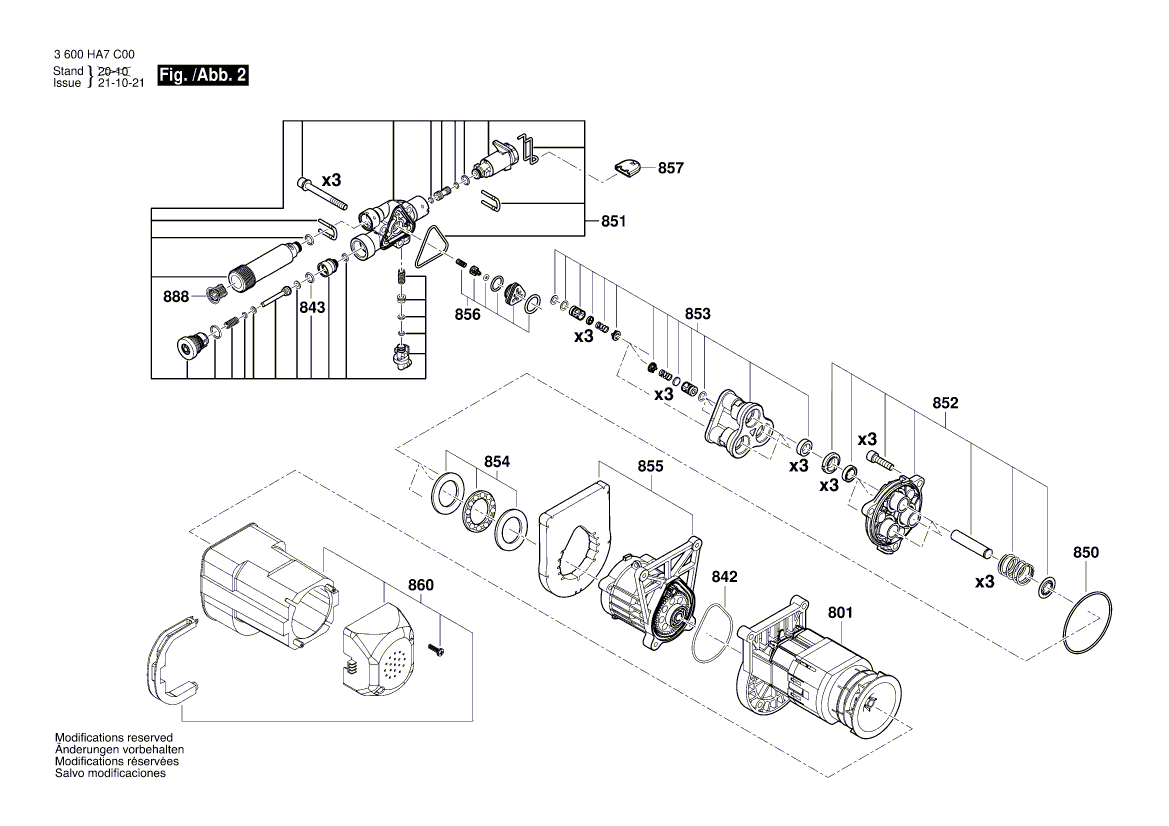New Genuine Bosch F016F05034 Motor