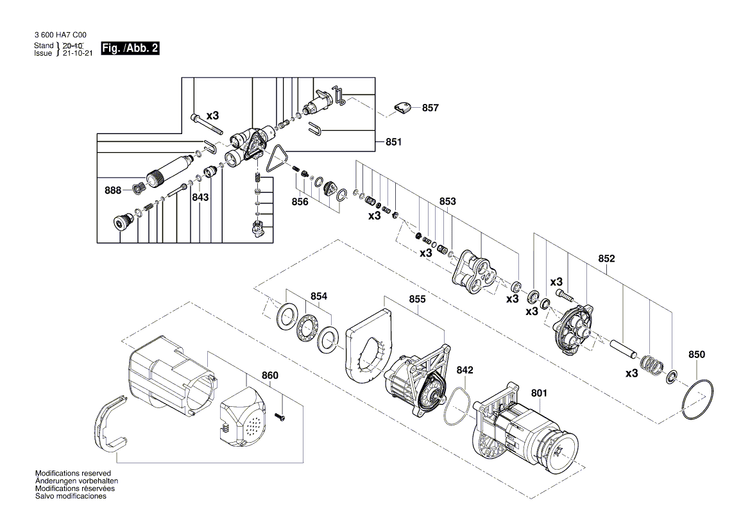 New Genuine Bosch F016F05034 Motor